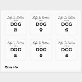 Leven is beter met een hond sticker (Vel)