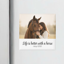Leven is beter met een paard gepersonaliseerd scri