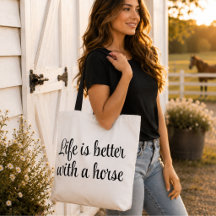 Leven Is Beter Met Een Paard Zwart Script Minimaal