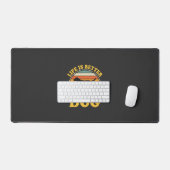 Leven Is Beter Met Een Retro Hond Bureaumat (Keyboard & Muis)