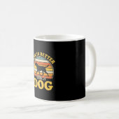 Leven is beter met een retro-hond koffiemok (Voorkant rechts)