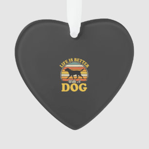 Leven Is Beter Met Een Retro Hond Ornament
