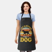 Leven Is Beter Met Een Retro Hond Schort (Gedragen)