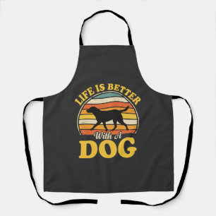 Leven Is Beter Met Een Retro Hond Schort