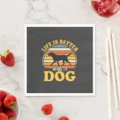 Leven Is Beter Met Een Retro Hond Servet (Insitu)