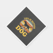 Leven Is Beter Met Een Retro Hond Servet (Hoek)