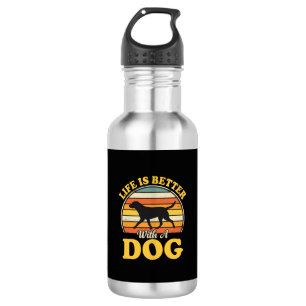 Leven Is Beter Met Een Retro Hond Waterfles