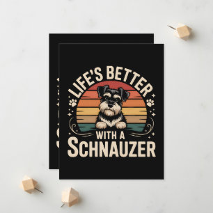 Leven is beter met een Schnauzer Aankondiging