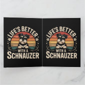 Leven is beter met een Schnauzer Bedankkaart (Binnen)