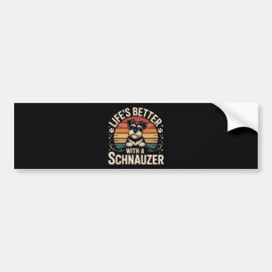 Leven is beter met een Schnauzer Bumpersticker