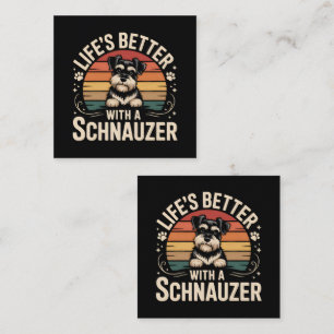 Leven is beter met een schnauzer informatiekaartje