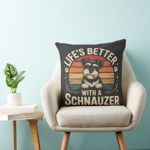Leven is beter met een Schnauzer Kussen