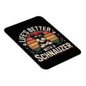 Leven is beter met een Schnauzer Magneet (Rechterzijde)