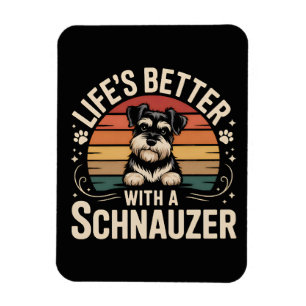 Leven is beter met een Schnauzer Magneet