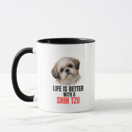 Leven is beter met een Shih Tzu koffiemok Mok
