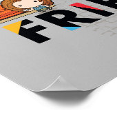 Leven is beter met FRIENDS™ Chibi-kunst Poster (Hoek)