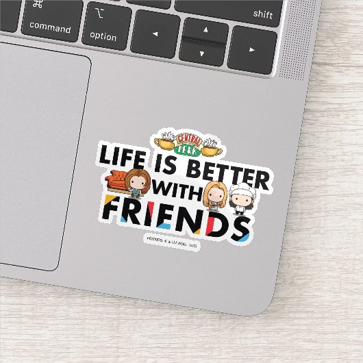 Leven is beter met FRIENDS™ Chibi-kunst Sticker (Detail)