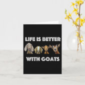 Leven Is Beter Met Geiten, Geit Liefhebber  Kaart (Gele Bloem)