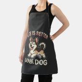 Leven Is Beter Met Hond Cartoon Schort (Insitu)