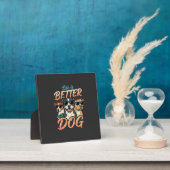 Leven Is Beter Met Hond Vector Fotoplaat (Insitu)