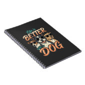 Leven Is Beter Met Hond Vector Notitieboek (Rechterzijde)