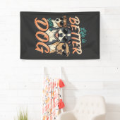 Leven Is Beter Met Hond Vector Spandoek (Insitu)