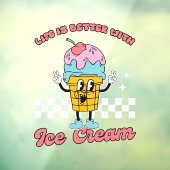 Leven is beter met ijs raamsticker (Vel 3)