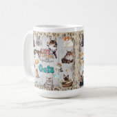 Leven is beter met katten - Personaliseer Koffiemok (Voorkant links)