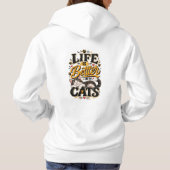 Leven is beter met katten T-shirt (Achterkant)