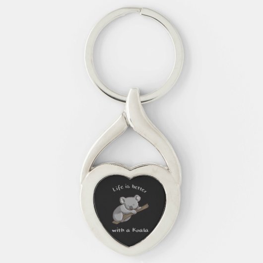 Leven is beter met Koala Sleutelhanger (Voorkant)