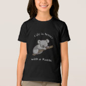 Leven Is Beter Met Koala Tri-Blend Shirt (Voorkant)