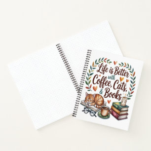 Leven is beter met koffie katten boeken