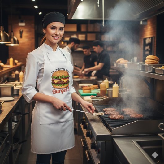 Leven is beter met koken Burger Schort