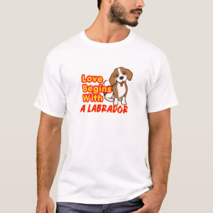 Leven is beter met labradorhondliefhebber wit t-shirt