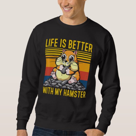 Leven Is Beter Met Mijn Hamster Wheek Squad Outfit Trui (Voorkant)