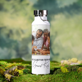 Leven is beter met mijn kleinkinderen foto waterfles