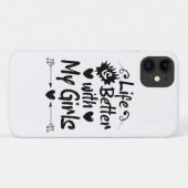 Leven is beter met mijn meisjes Case-Mate iPhone case (Achterkant (horizontaal))