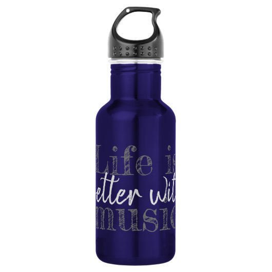 LEVEN IS BETER MET MUZIEK | WATERFLES (Voorkant)