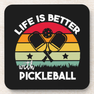 Leven is beter met Pickleball Bier Onderzetter