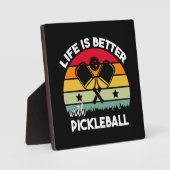 Leven is beter met Pickleball Fotoplaat (Voorkant)