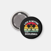 Leven is beter met Pickleball Magneet (Voorkant / Achterkant)