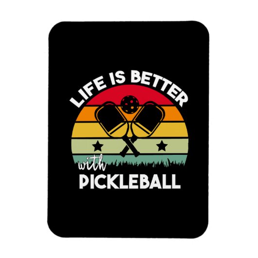 Leven is beter met Pickleball Magneet (Verticaal)