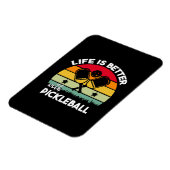 Leven is beter met Pickleball Magneet (Linkerzijde)