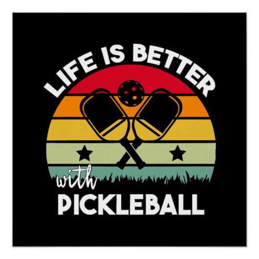 Leven is beter met Pickleball Perfect Poster (Voorkant)
