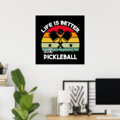 Leven is beter met Pickleball Poster (Thuiskantoor)