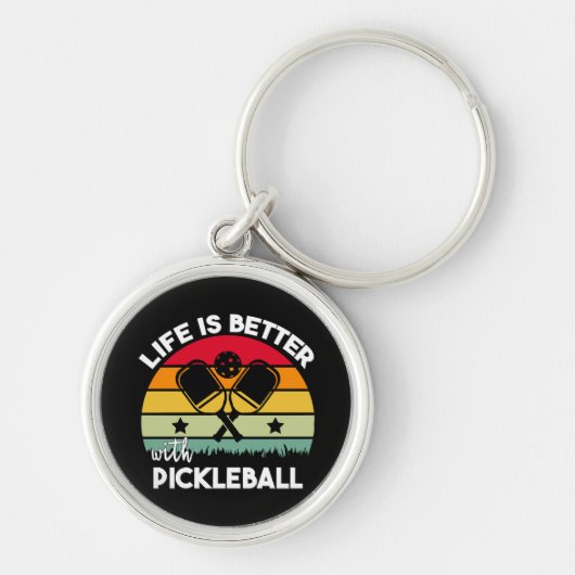 Leven is beter met Pickleball Sleutelhanger (Voorkant)