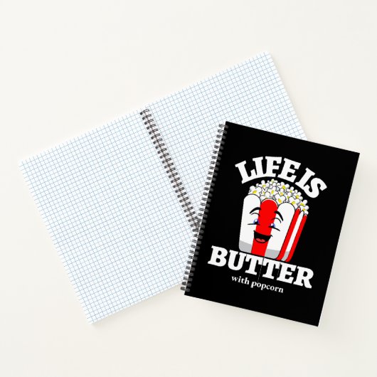 Leven is beter met popcorn notitieboek (Binnen)