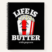 Leven is beter met popcorn notitieboek (Voorkant)