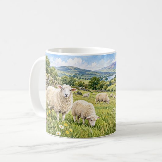 Leven is beter met schaap mok (Voorkant links)