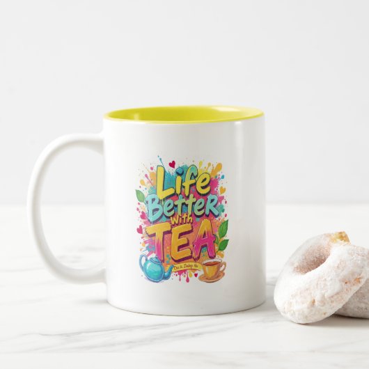Leven is beter met thee mok | Chai Hi Zindagi Hai (Met donut)